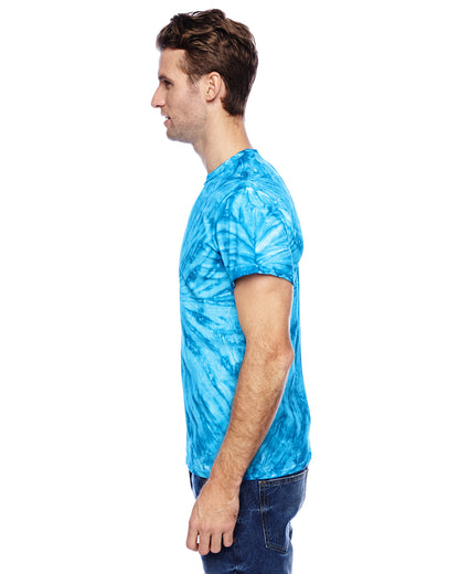 Unisex 100% Cotton Twist Tie-Dyed T-Shirt - Neon Blueberry