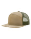 Richardson 168 - Seven-Panel Trucker Cap - Pale Khaki / Loden Green