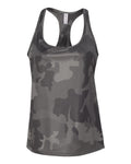 Women's Performance Racerback Tank - Sport Graphite Laser Camo