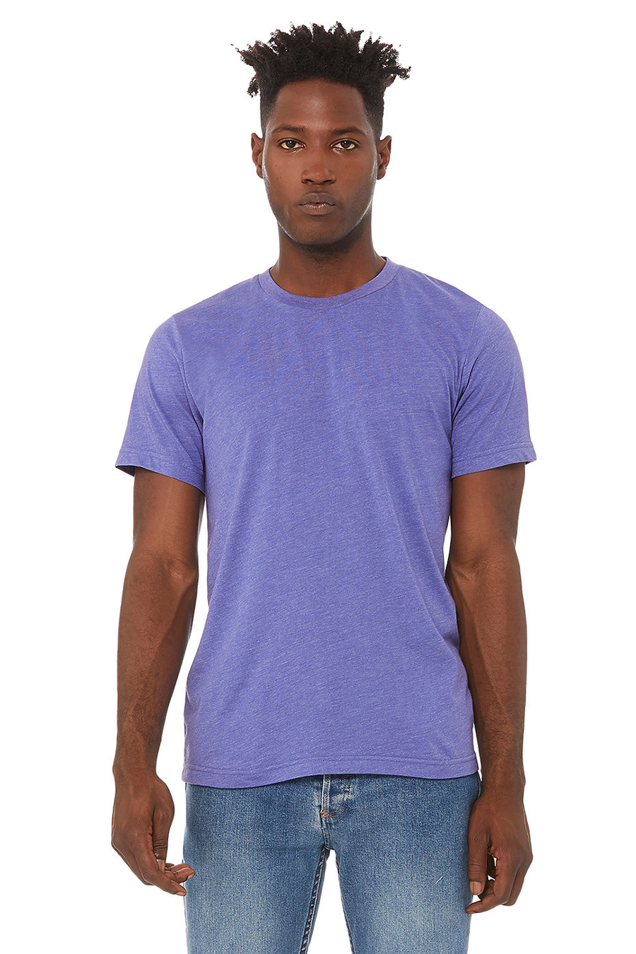 Unisex Heather CVC T-Shirt - Heather Lapis