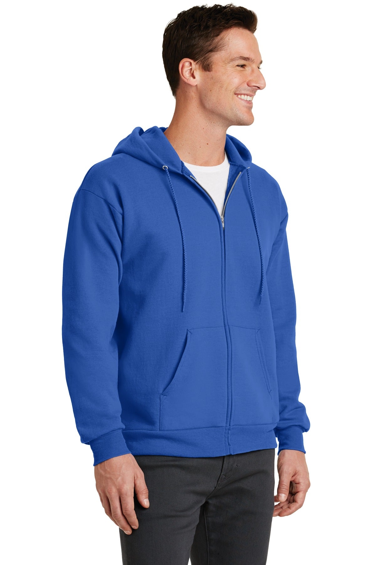 Unisex Core Fleece Full-Zip Hoodie - Royal