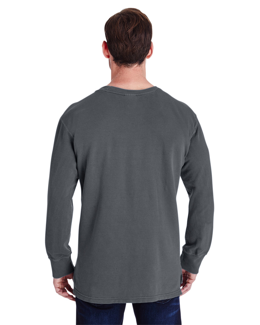Unisex French Terry Crew With Pocket - Pepper