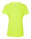 All Sport W1809 - Women's Performance 3-Button Sport Shirt - Sport Safety Yellow