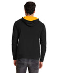 Unisex French Terry Pullover Hoodie - Black / Gold