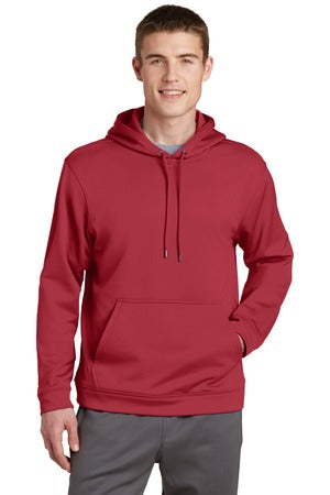 Sport-Wick Fleece Hooded Pullover - Deep Red