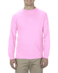 Unisex Heavyweight Cotton Long-Sleeve T-shirt - Pink