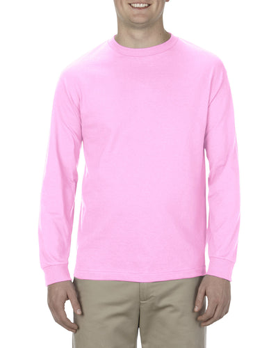 Unisex Heavyweight Cotton Long-Sleeve T-shirt - Pink