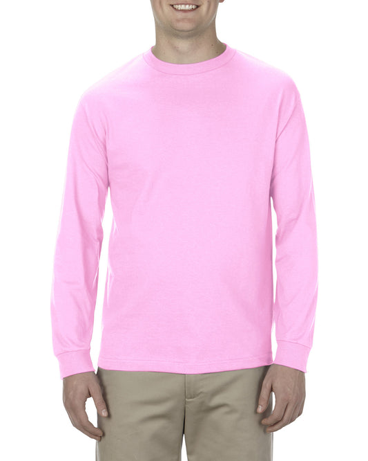 Unisex Heavyweight Cotton Long-Sleeve T-shirt - Pink
