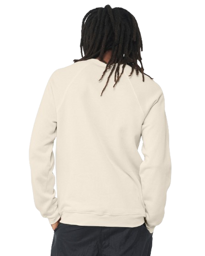Unisex Sponge Fleece Raglan Sweatshirt - Natural