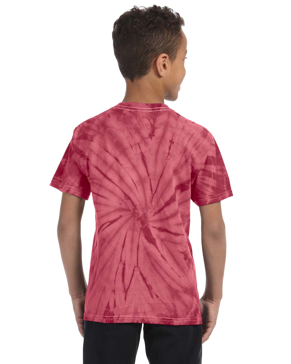 Youth 100% Cotton Spider T-Shirt - Spider Crimson