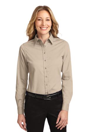 Women's Long Sleeve Easy Care Shirt - Stone