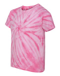 Youth Cyclone Vat-Dyed Pinwheel Short Sleeve T-Shirt - Pink