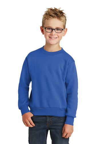Youth Core Fleece Crewneck Sweatshirt - Royal Blue