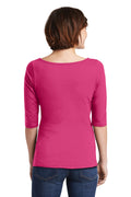 Women's Perfect Weight 3/4-Sleeve Tee - Dark Fuchsia