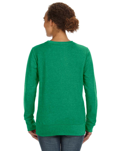Women's Mid-Scoop French Terry - Heather Green