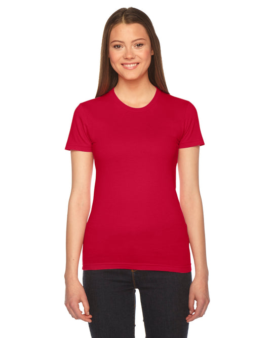 Women's Fine Jersey Short-Sleeve T-Shirt - Red
