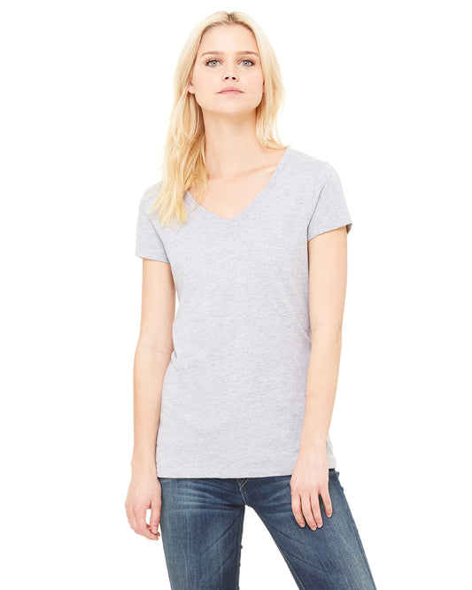 Women's Jersey Short-Sleeve V-Neck T-Shirt - Heather Athletic