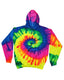 Tie-Dye CD877Y - Youth Tie-Dyed Pullover Hoodie - Neon Rainbow