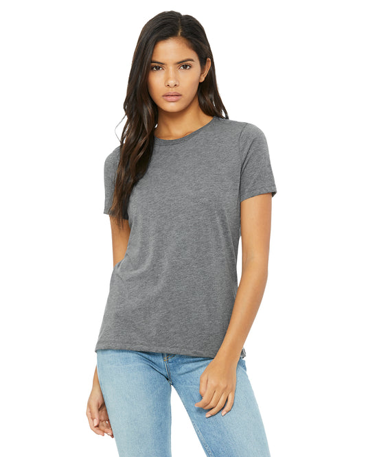 Women's Triblend Relaxed Jersey Short-Sleeve T-Shirt - Gray Triblend