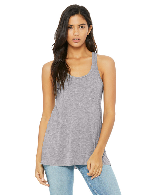 Women's Flowy Racerback Tank - Heather Athletic