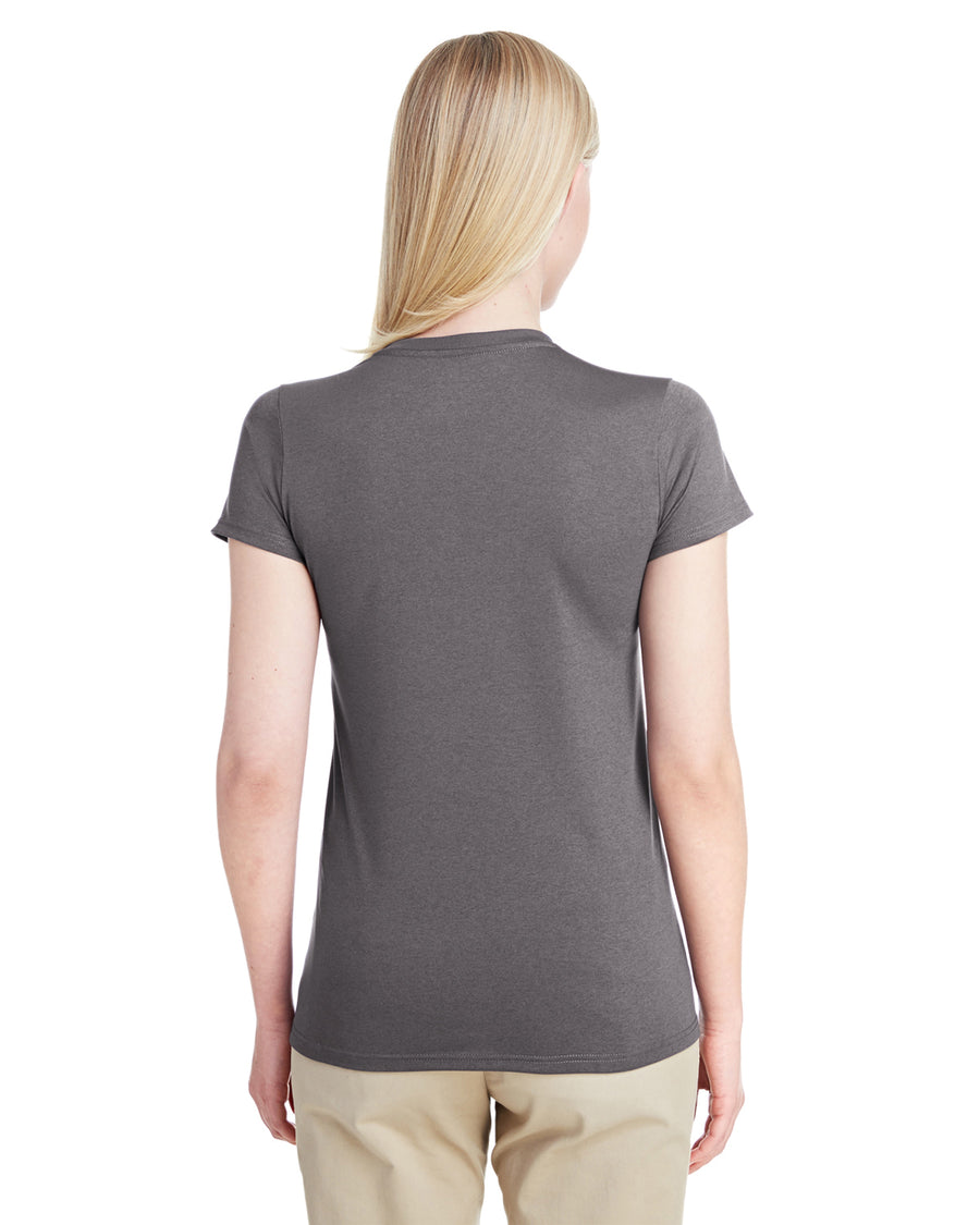 Women's Performance® Women's V-Neck Tech T-Shirt - Marbled Charcoal