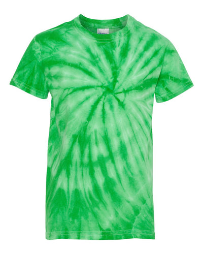 Youth Cyclone Vat-Dyed Pinwheel Short Sleeve T-Shirt - Kelly