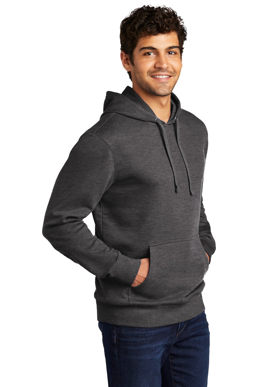 Unisex V.I.T. Fleece Hoodie - Heather Charcoal
