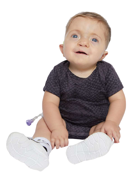 Infant Fine Jersey Bodysuit - Black Reptile
