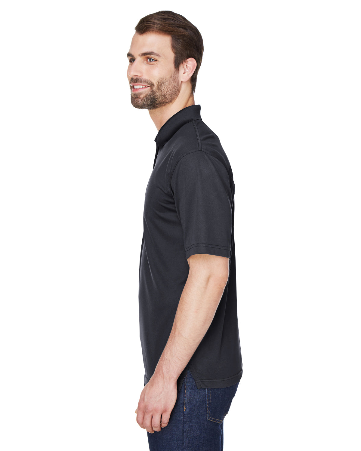 Men's Cool & Dry Mesh Piqué Polo - Black