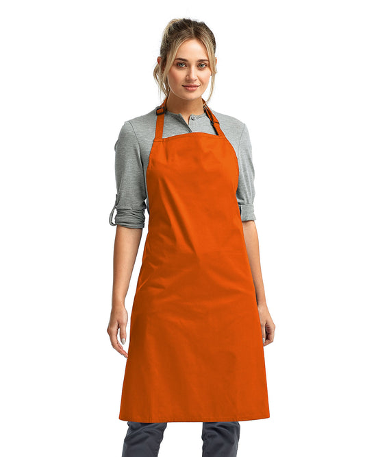 Unisex Recycled Bib Apron - Orange