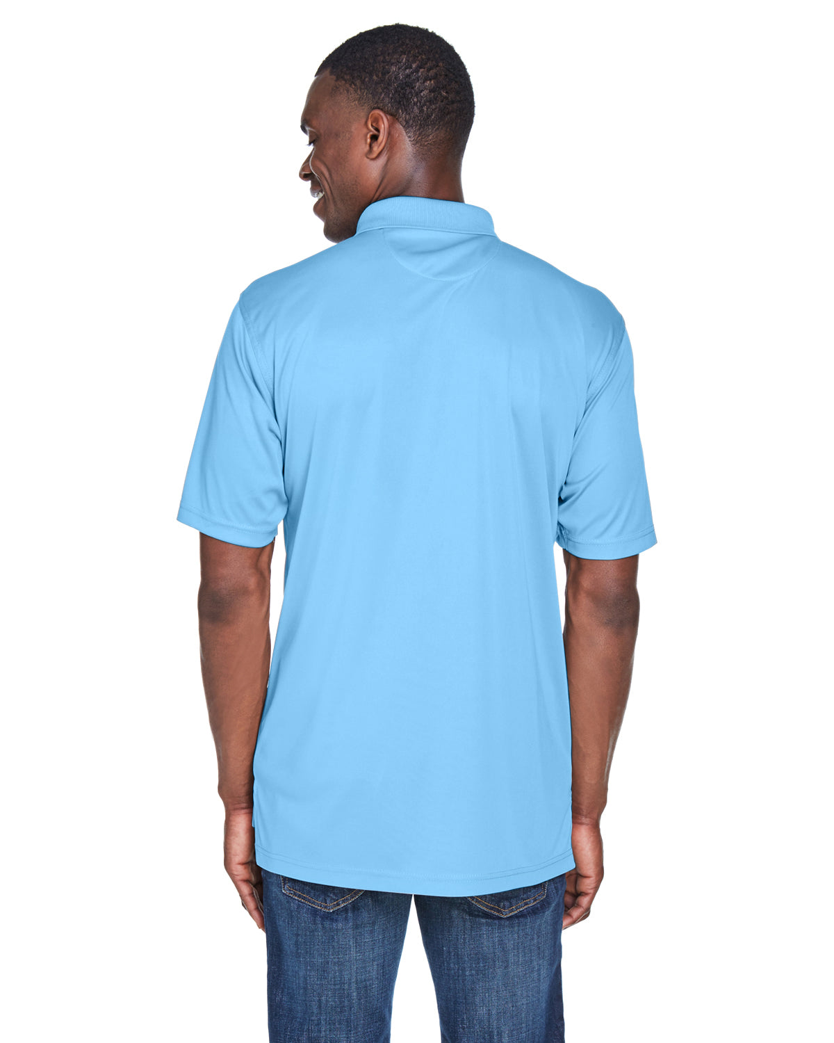 Men's Cool & Dry Sport Performance Interlock Polo - Columbia Blue
