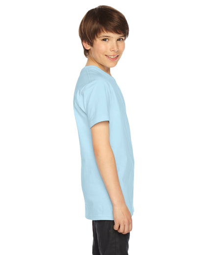 Youth Fine Jersey Short-Sleeve T-Shirt - Light Blue