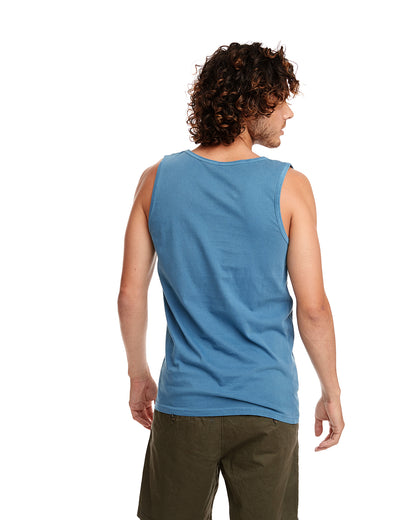 Unisex Inspired Dye Tank - Blue Jean