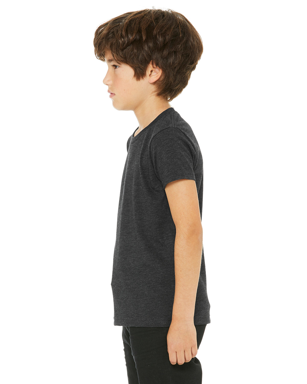 Youth Triblend Short-Sleeve T-Shirt - Charcoal Black Triblend