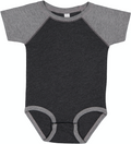 Infant Baseball Bodysuit - Vintage Smoke / Gran Heather