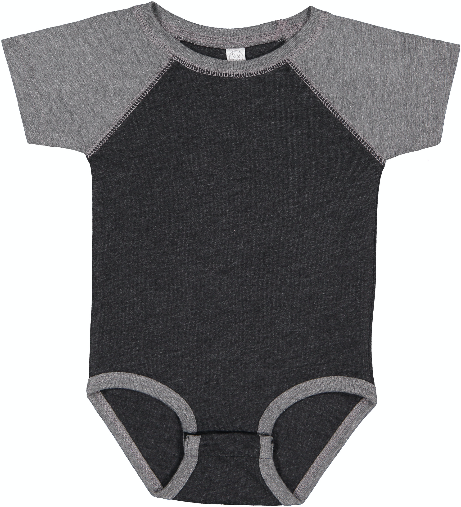 Infant Baseball Bodysuit - Vintage Smoke / Gran Heather
