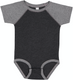 Rabbit Skins RS4430 - Infant Baseball Bodysuit - Vintage Smoke / Gran Heather