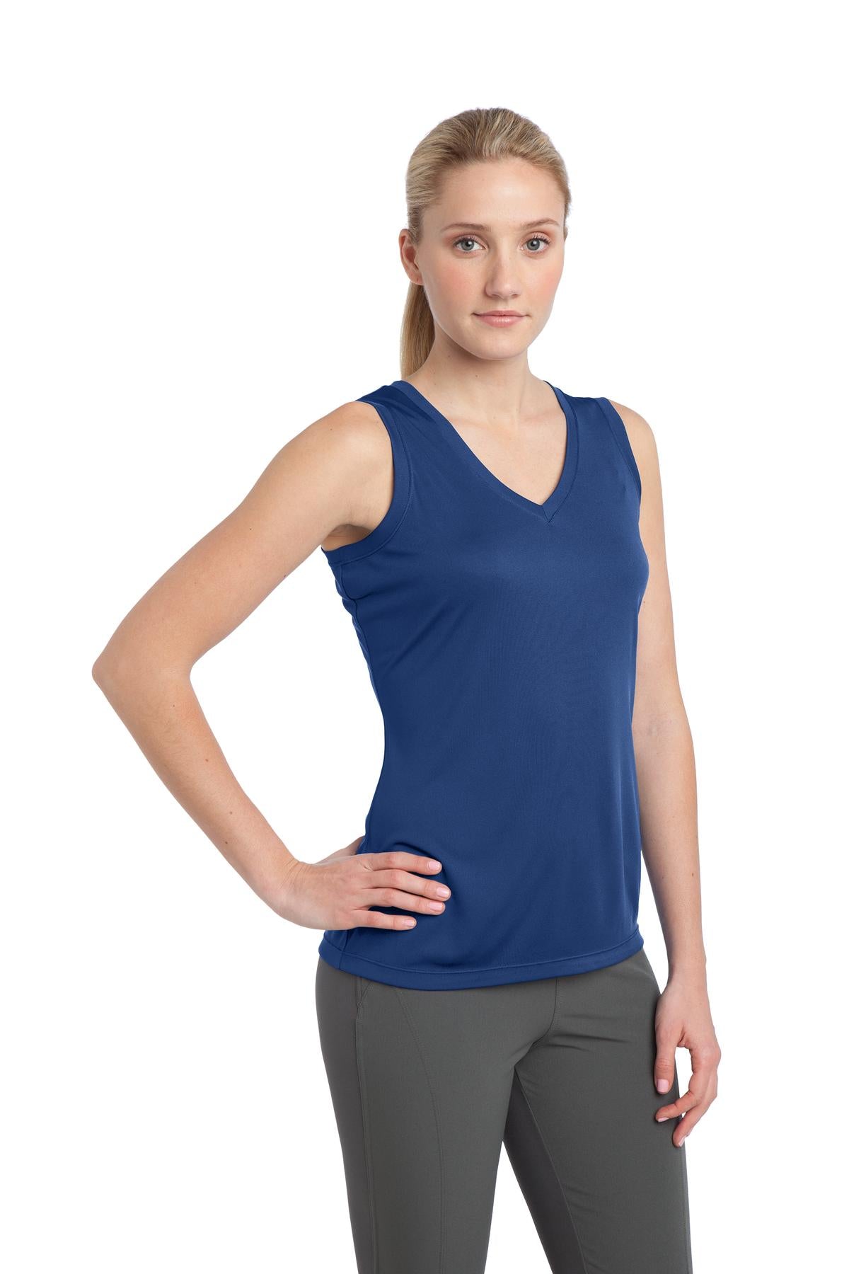Women's Sleeveless PosiCharge Competitor V-Neck Tee - True Royal