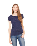 Women's Burnout Tee - Navy