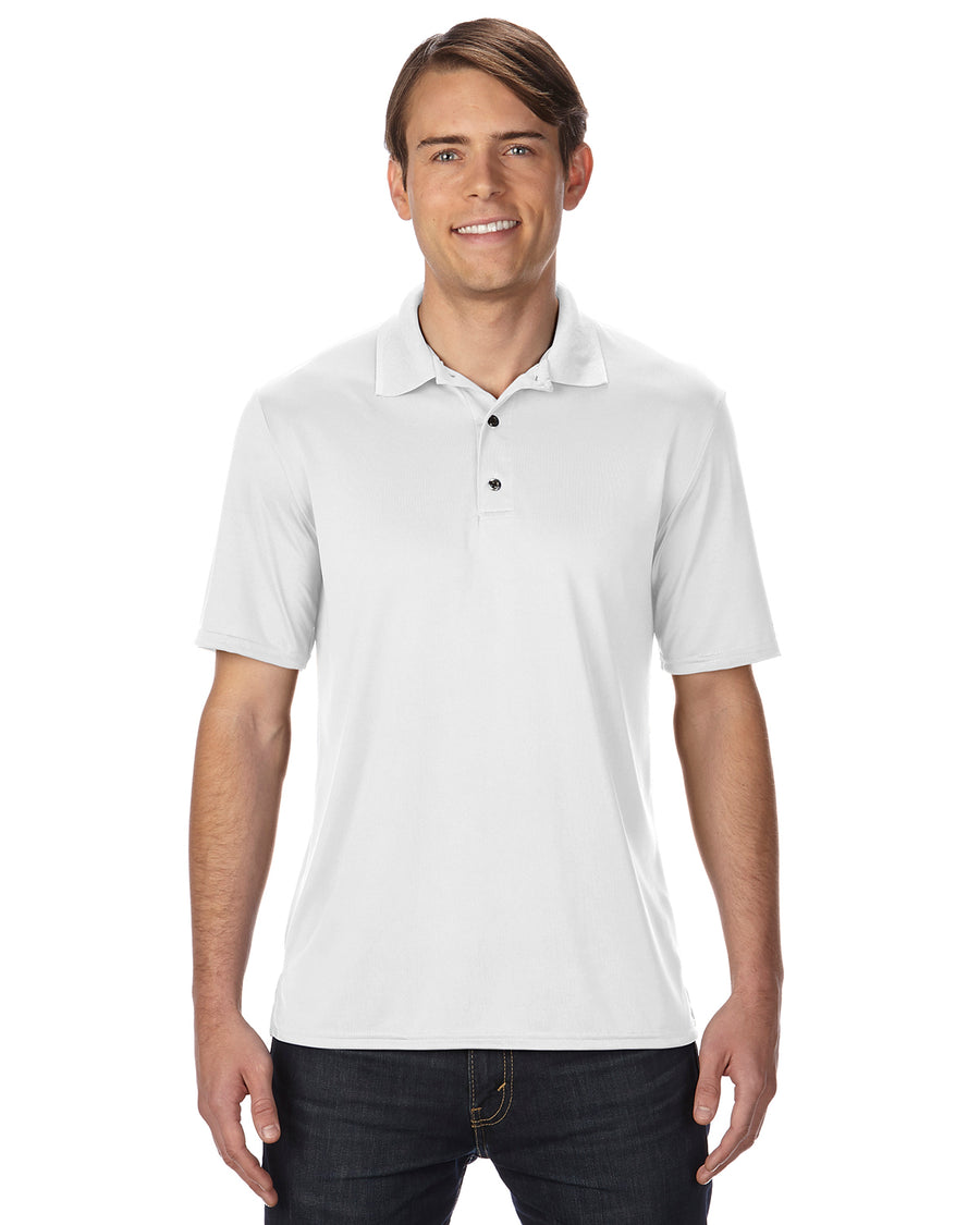 Unisex Performance® Jersey Polo - White