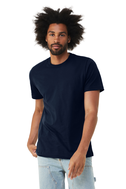 Unisex Heather CVC T-Shirt - Solid Navy Blend