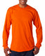 Bayside BA6100 - Unisex 100% Cotton Long Sleeve T-Shirt - Orange