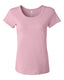 Bella + Canvas B1003 - Women's Baby Rib Scoopneck Tee - Pink