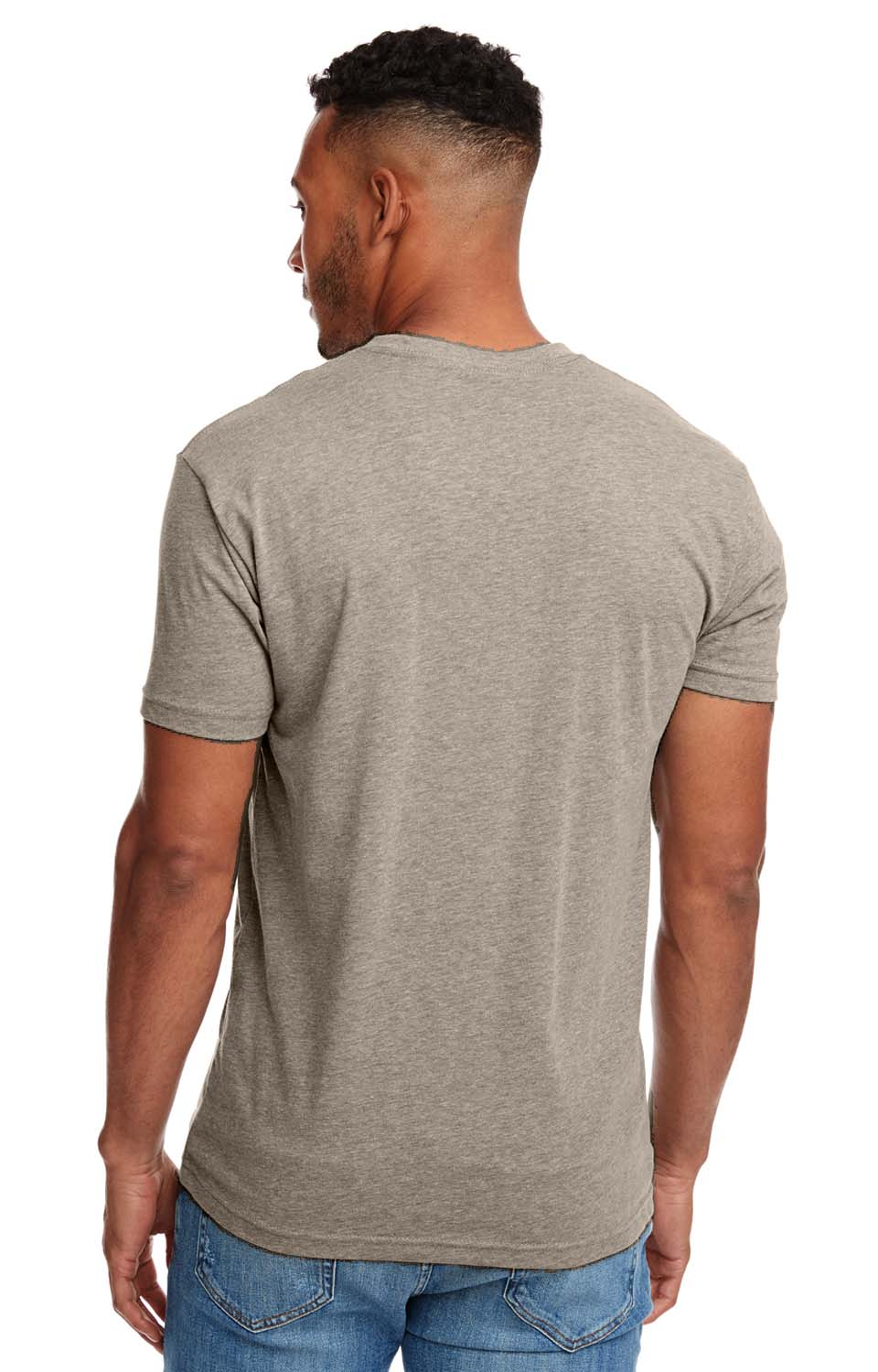 Unisex CVC Crewneck T-Shirt - Stone Gray