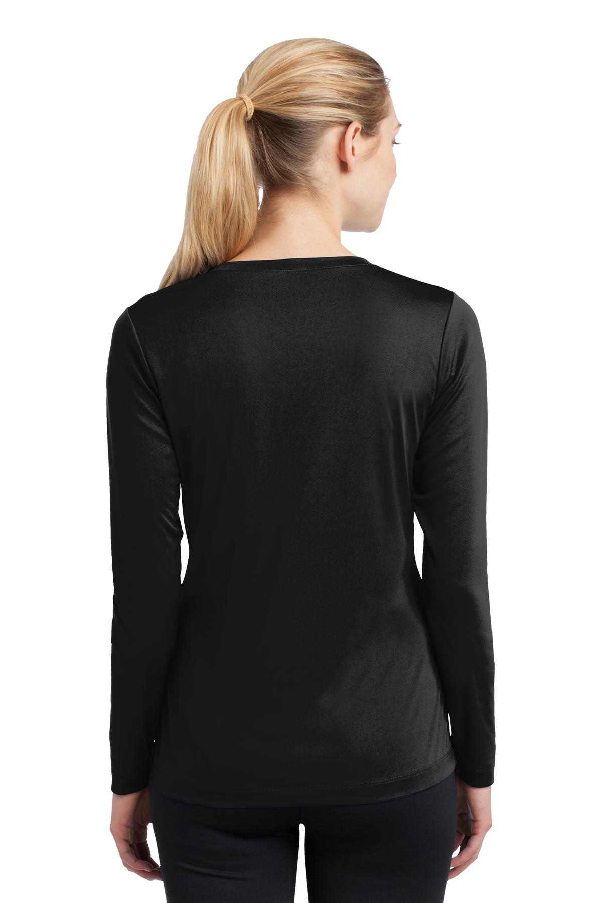 Women's Long Sleeve PosiCharge Competitor V-Neck Tee - Black