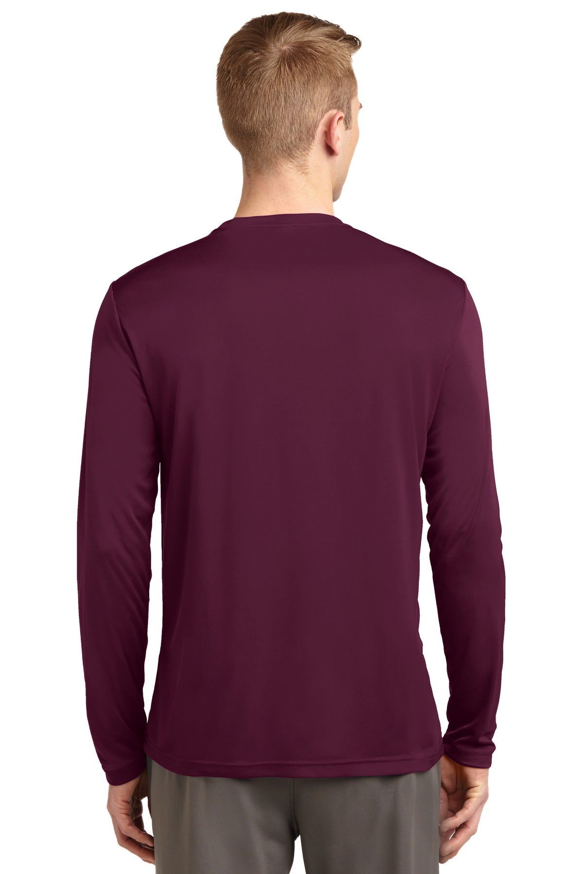 Unisex Long Sleeve PosiCharge Competitor Tee - Maroon