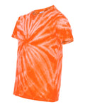 Youth Cyclone Vat-Dyed Pinwheel Short Sleeve T-Shirt - Orange