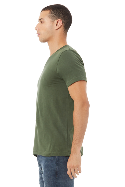 Unisex Jersey Short-Sleeve V-Neck T-Shirt - Military Green