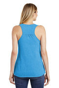 Women's V.I.T. Gathered Back Tank - Heather Bright Turquoise