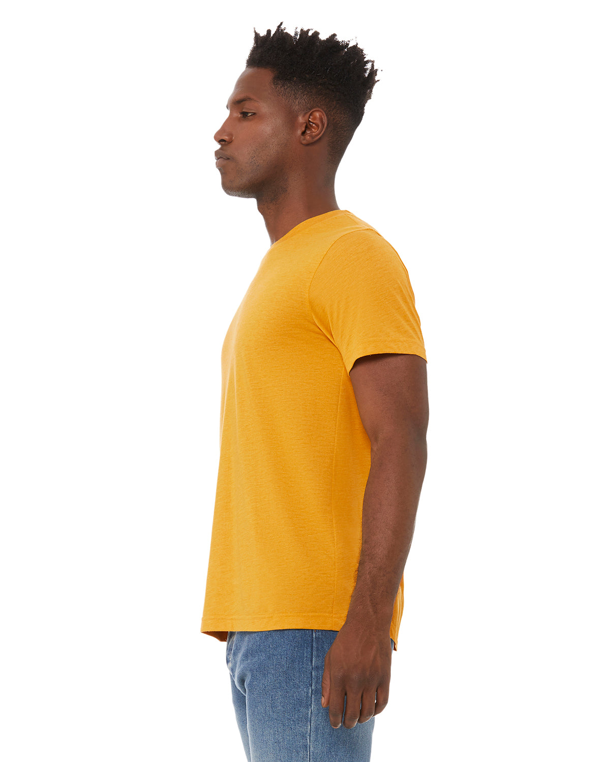 Unisex Triblend T-Shirt - Mustard Triblend